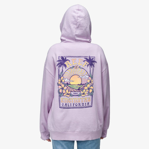 Boyfriend Hoodie - Lavendar Frost - Back View