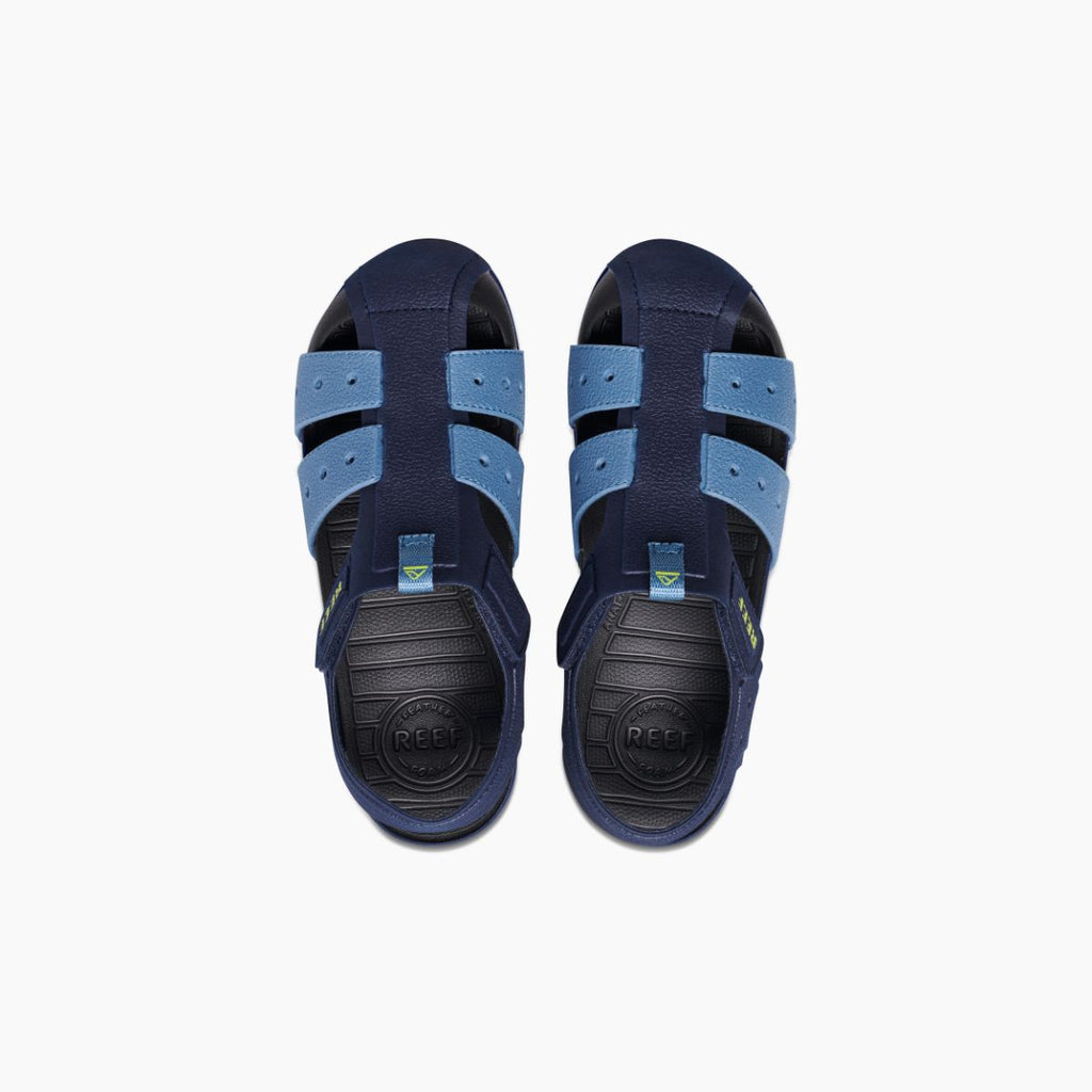 Kids Water Beachy - Grey/Ocean/Lime - Top View