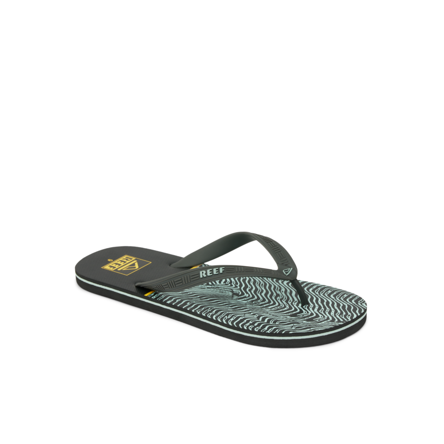 Reef Seaside Prints - Black/Yellow Swell - Main View