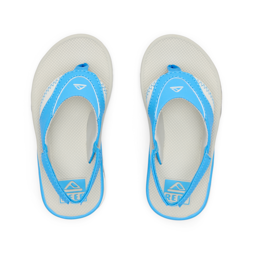 Little Fanning - Light Grey/Light Blue - Top View