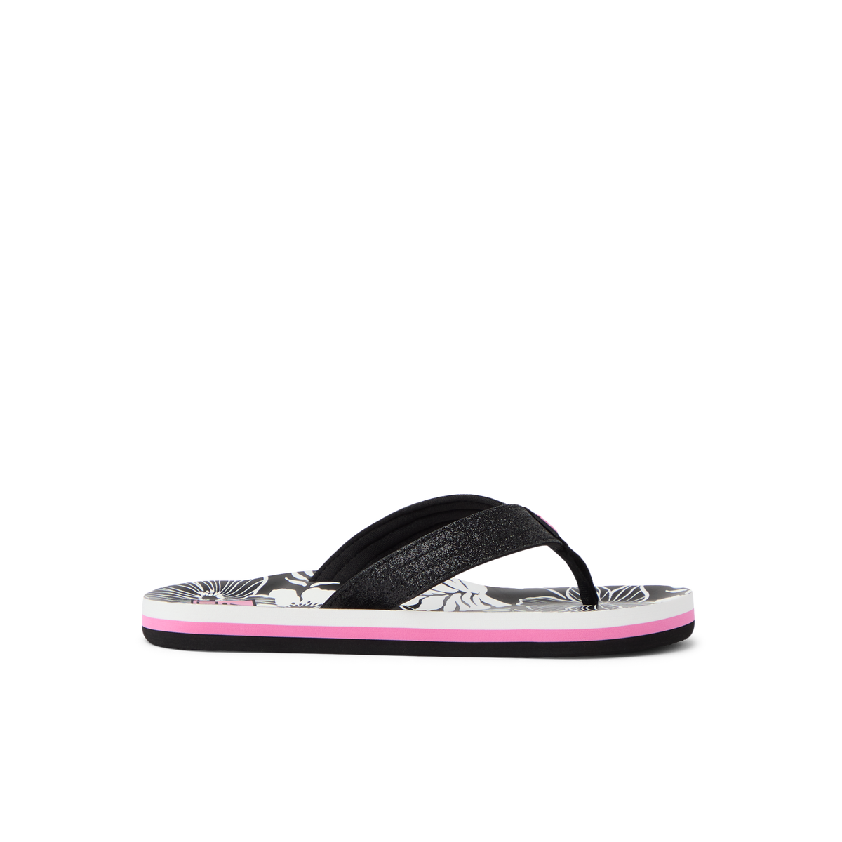 Kids Ahi - Pink/Black Floral - Right Side View