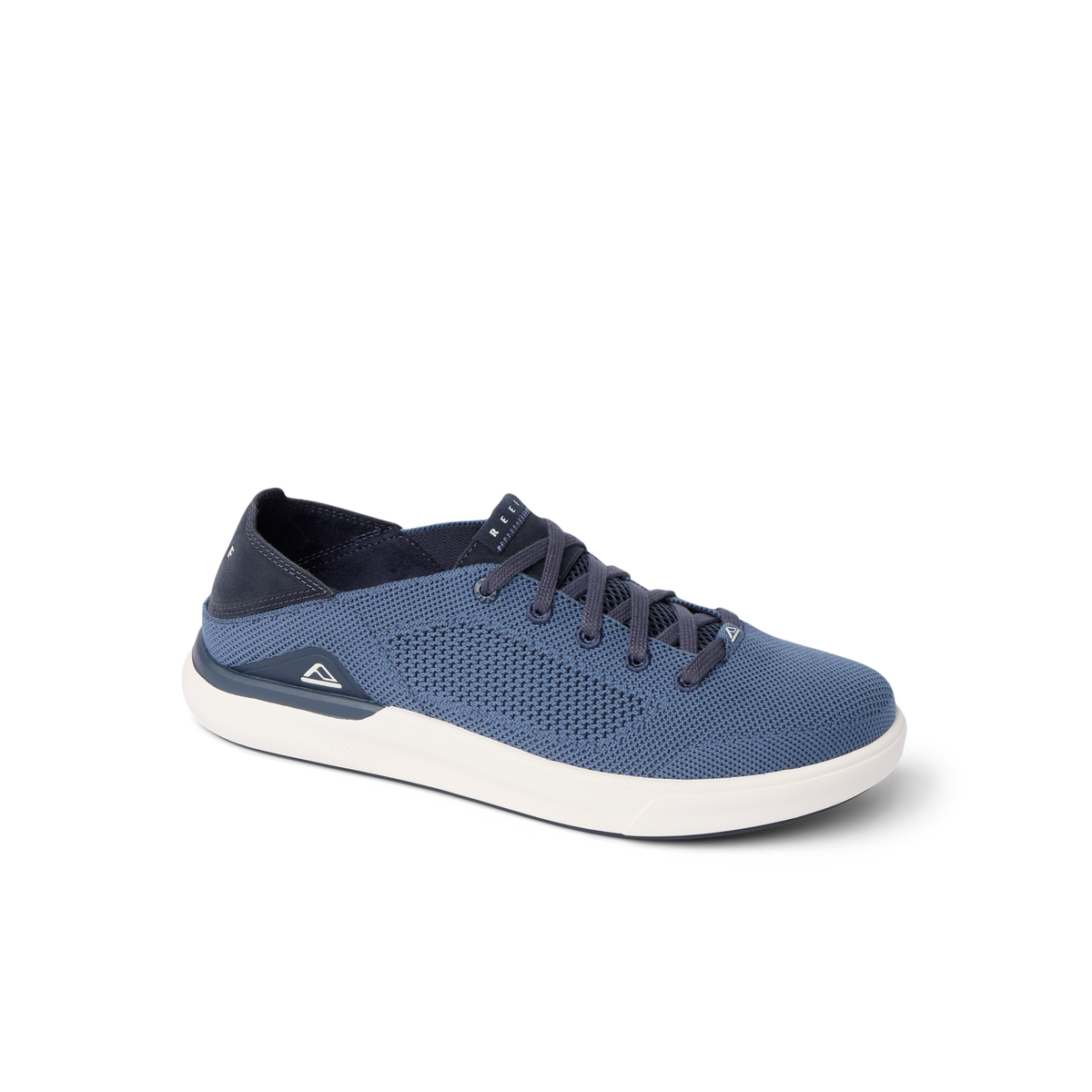 Neptune HT men's navy sneaker facing right, close-up side view, featuring extra cushion and water-friendly design.
